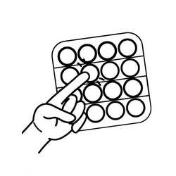 Dessin à colorier: Pop It (Jouets et Jeux) #200849 - Coloriages à Imprimer Gratuits