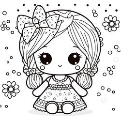 Dessins à colorier: Poupée - Coloriages à Imprimer Gratuits
