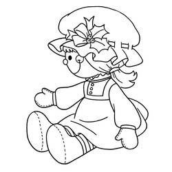 Dessin à colorier: Poupée (Jouets et Jeux) #202188 - Coloriages à Imprimer Gratuits