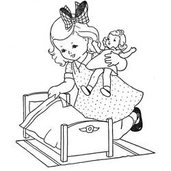 Dessin à colorier: Poupée (Jouets et Jeux) #202191 - Coloriages à Imprimer Gratuits