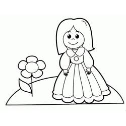 Dessin à colorier: Poupée (Jouets et Jeux) #202199 - Coloriages à Imprimer Gratuits