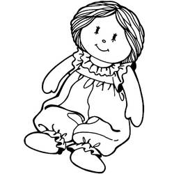 Dessin à colorier: Poupée (Jouets et Jeux) #202206 - Coloriages à Imprimer Gratuits