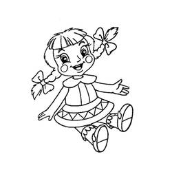 Dessin à colorier: Poupée (Jouets et Jeux) #202213 - Coloriages à Imprimer Gratuits