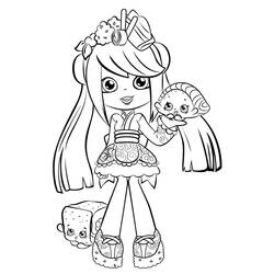 Dessin à colorier: Shoppies Dolls (Jouets et Jeux) #199248 - Coloriages à Imprimer Gratuits