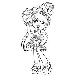 Dessin à colorier: Shoppies Dolls (Jouets et Jeux) #199251 - Coloriages à Imprimer Gratuits