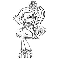 Dessins à colorier: Shoppies Dolls - Coloriages à Imprimer Gratuits