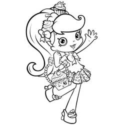 Dessin à colorier: Shoppies Dolls (Jouets et Jeux) #199256 - Coloriages à Imprimer Gratuits