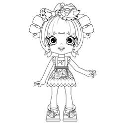 Dessin à colorier: Shoppies Dolls (Jouets et Jeux) #199261 - Coloriages à Imprimer Gratuits