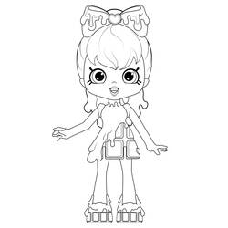 Dessin à colorier: Shoppies Dolls (Jouets et Jeux) #199262 - Coloriages à Imprimer Gratuits