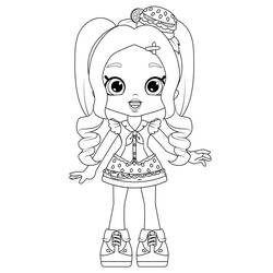 Dessin à colorier: Shoppies Dolls (Jouets et Jeux) #199267 - Coloriages à Imprimer Gratuits