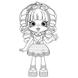 Dessin à colorier: Shoppies Dolls (Jouets et Jeux) #199269 - Coloriages à Imprimer Gratuits