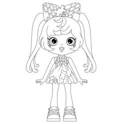 Dessin à colorier: Shoppies Dolls (Jouets et Jeux) #199272 - Coloriages à Imprimer Gratuits