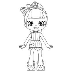 Dessin à colorier: Shoppies Dolls (Jouets et Jeux) #199275 - Coloriages à Imprimer Gratuits