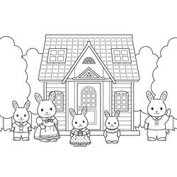 Dessin à colorier: Sylvanian Families (Jouets et Jeux) #185830 - Coloriages à Imprimer Gratuits