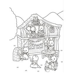 Dessin à colorier: Sylvanian Families (Jouets et Jeux) #185836 - Coloriages à Imprimer Gratuits