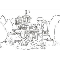 Dessin à colorier: Sylvanian Families (Jouets et Jeux) #185838 - Coloriages à Imprimer Gratuits