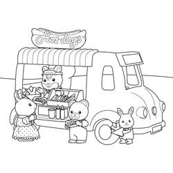 Dessin à colorier: Sylvanian Families (Jouets et Jeux) #185841 - Coloriages à Imprimer Gratuits