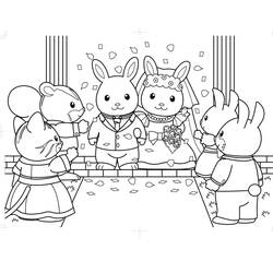 Dessin à colorier: Sylvanian Families (Jouets et Jeux) #185843 - Coloriages à Imprimer Gratuits