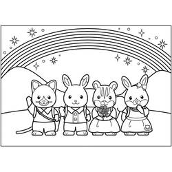 Dessin à colorier: Sylvanian Families (Jouets et Jeux) #185849 - Coloriages à Imprimer Gratuits