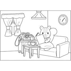 Dessin à colorier: Sylvanian Families (Jouets et Jeux) #185850 - Coloriages à Imprimer Gratuits