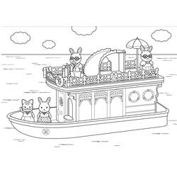 Dessin à colorier: Sylvanian Families (Jouets et Jeux) #185858 - Coloriages à Imprimer Gratuits