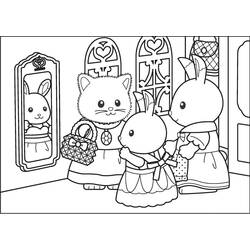 Dessin à colorier: Sylvanian Families (Jouets et Jeux) #185865 - Coloriages à Imprimer Gratuits