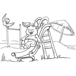 Dessin à colorier: Toboggan (Jouets et Jeux) #218605 - Coloriages à Imprimer Gratuits