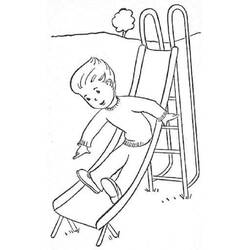 Dessin à colorier: Toboggan (Jouets et Jeux) #218613 - Coloriages à Imprimer Gratuits