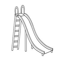 Dessin à colorier: Toboggan (Jouets et Jeux) #218615 - Coloriages à Imprimer Gratuits