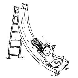 Dessin à colorier: Toboggan (Jouets et Jeux) #218617 - Coloriages à Imprimer Gratuits