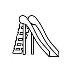 Dessin à colorier: Toboggan (Jouets et Jeux) #218624 - Coloriages à Imprimer Gratuits