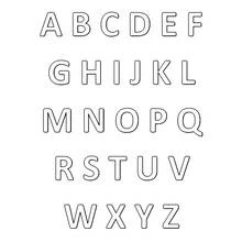 Dessin à colorier: Alphabet (Lettres et alphabet) #124587 - Coloriages à Imprimer Gratuits