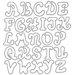 Dessin à colorier: Alphabet (Lettres et alphabet) #124597 - Coloriages à Imprimer Gratuits