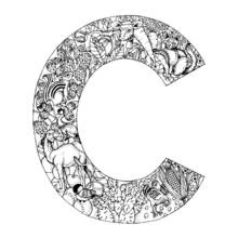 Coloriage Alphabet (Lettres et alphabet) #124605 à imprimer et colorier