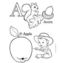 Dessin à colorier: Alphabet (Lettres et alphabet) #124621 - Coloriages à Imprimer Gratuits