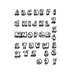 Dessin à colorier: Alphabet (Lettres et alphabet) #124666 - Coloriages à Imprimer Gratuits