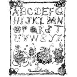 Coloriage Alphabet (Lettres et alphabet) #124720 à imprimer et colorier