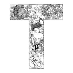 Dessin à colorier: Alphabet (Lettres et alphabet) #124728 - Coloriages à Imprimer Gratuits