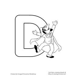 Coloriage Alphabet (Lettres et alphabet) #124760 à imprimer et colorier