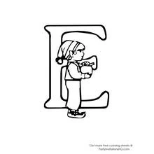 Coloriage Alphabet (Lettres et alphabet) #124873 à imprimer et colorier