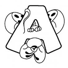 Coloriage Alphabet (Lettres et alphabet) #124922 à imprimer et colorier