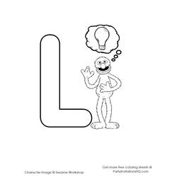 Coloriage Alphabet (Lettres et alphabet) #124955 à imprimer et colorier