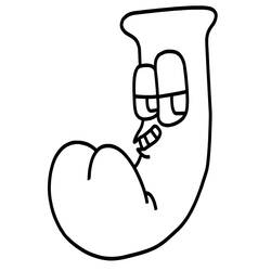 Dessin à colorier: Alphabet Lore (Lettres et alphabet) #219729 - Coloriages à Imprimer Gratuits