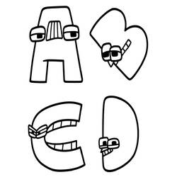 Dessin à colorier: Alphabet Lore (Lettres et alphabet) #219737 - Coloriages à Imprimer Gratuits