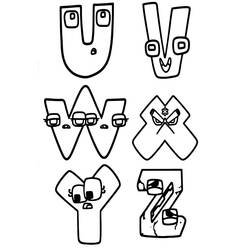 Dessin à colorier: Alphabet Lore (Lettres et alphabet) #219738 - Coloriages à Imprimer Gratuits