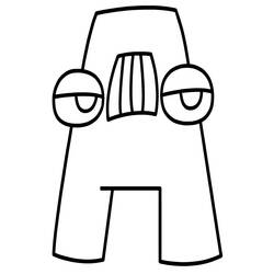 Dessin à colorier: Alphabet Lore (Lettres et alphabet) #219740 - Coloriages à Imprimer Gratuits