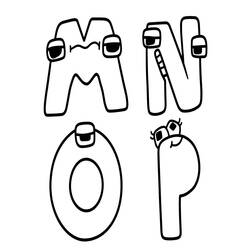 Dessins à colorier: Alphabet Lore - Coloriages à Imprimer Gratuits