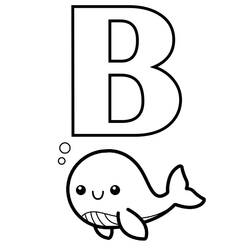Dessins à colorier: Lettre B - Coloriages à Imprimer Gratuits