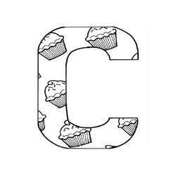Dessin à colorier: Lettre C (Lettres et alphabet) #194574 - Coloriages à Imprimer Gratuits