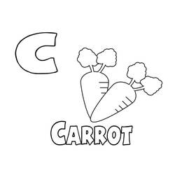 Dessin à colorier: Lettre C (Lettres et alphabet) #194576 - Coloriages à Imprimer Gratuits
